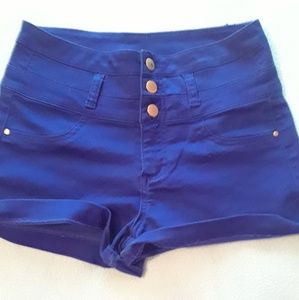 Little bright blue shorts